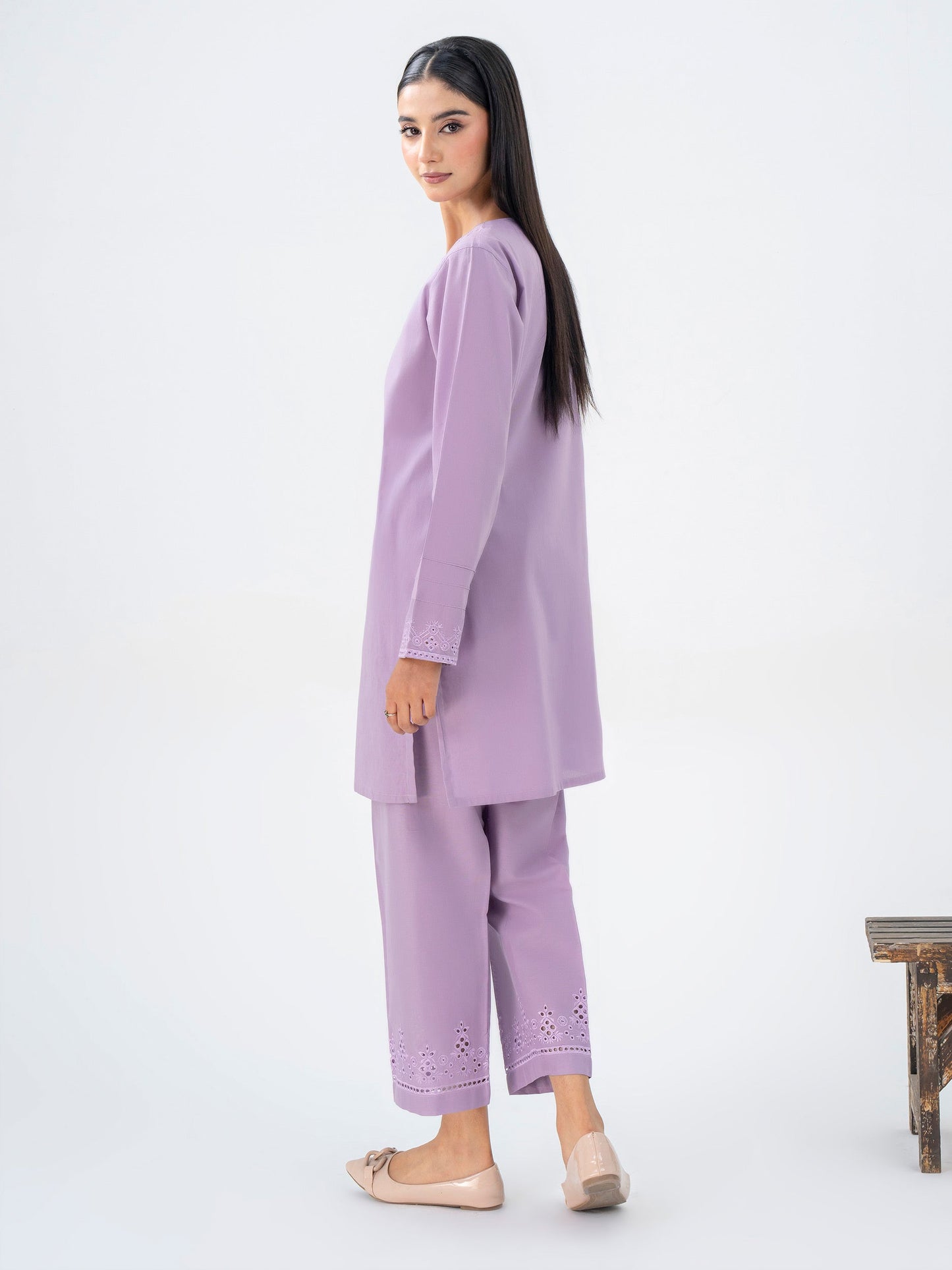 Khaddar Co-Ord Set-Embroidered (Pret)