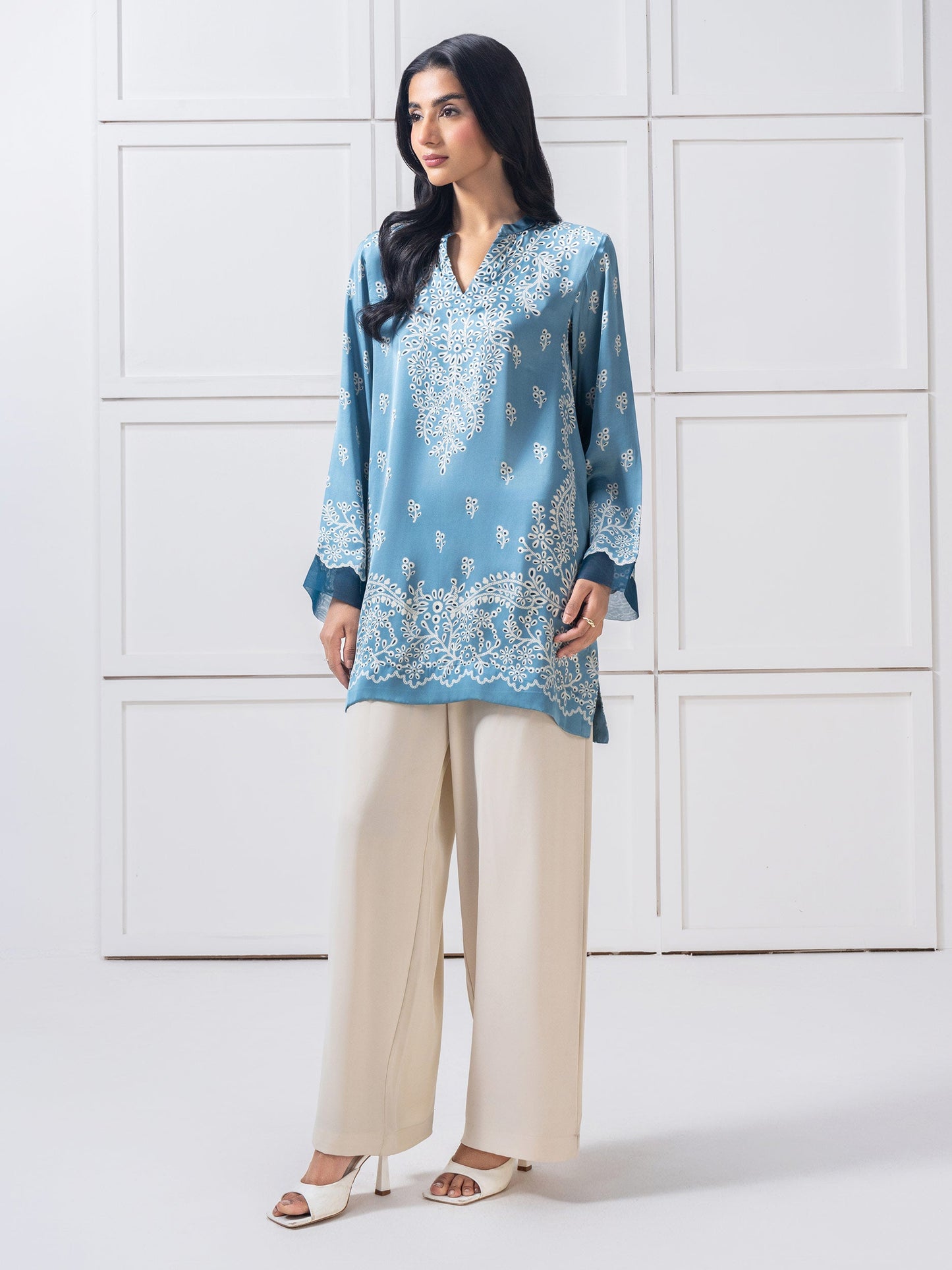 Silk Top-Printed (Pret)