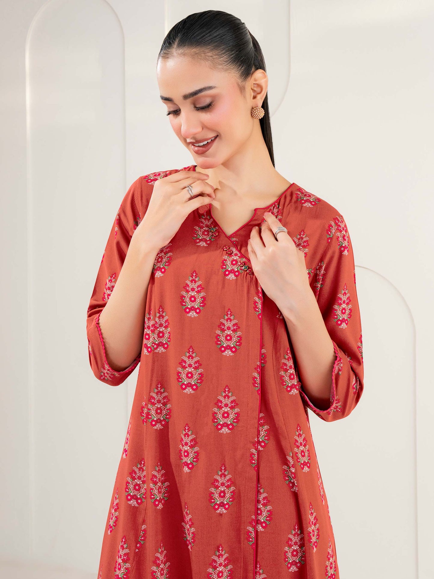 2 Piece Linen Suit-Printed (Pret)