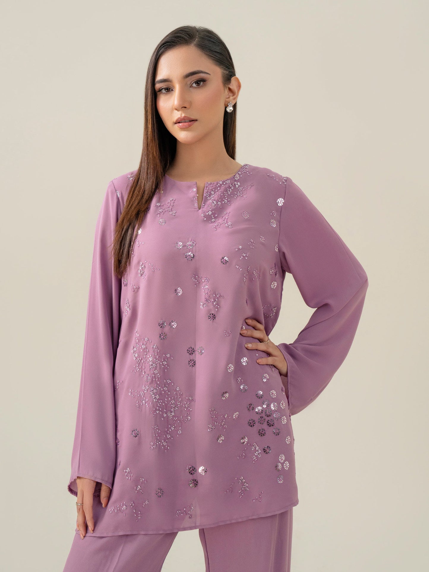 Grip Co-Ord Set-Embroidered (Pret)