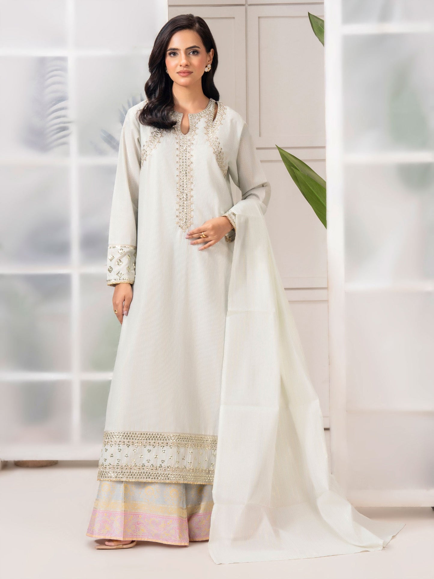 3 Piece Missouri Suit-Embroidered (Pret)