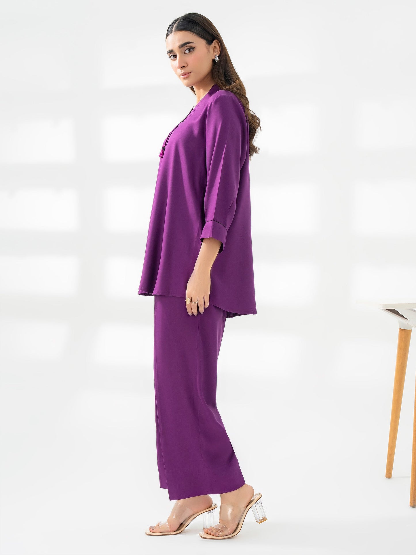 Crepe Co-Ord Set-Dyed (Pret)