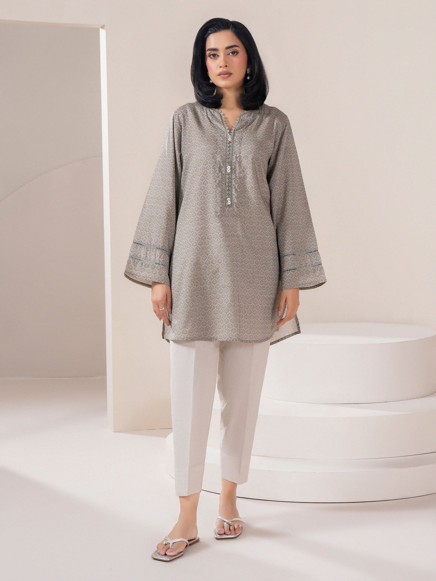 Jacquard Top-Printed (Pret)