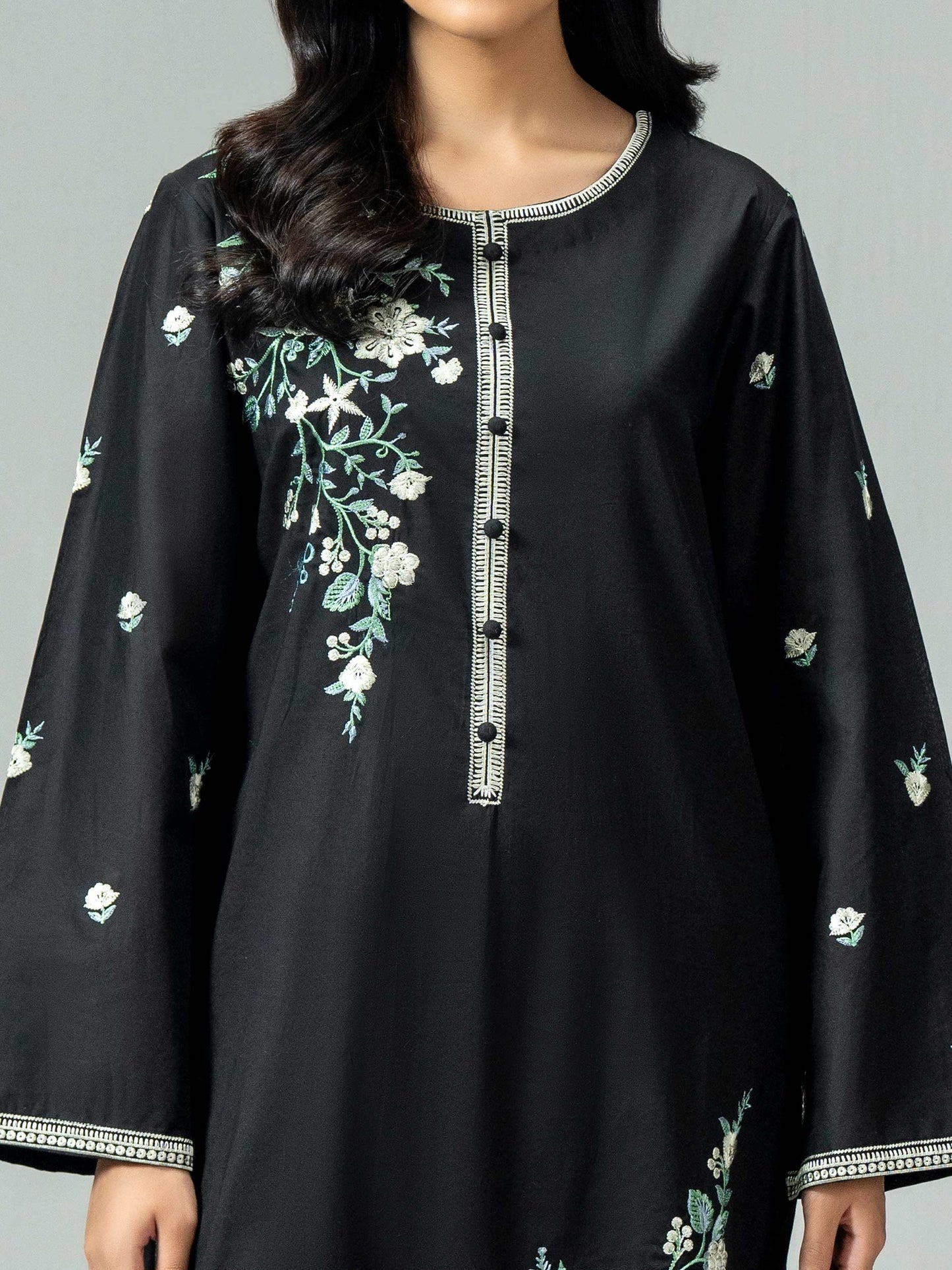 Cambric Shirt-Embroidered (Pret)