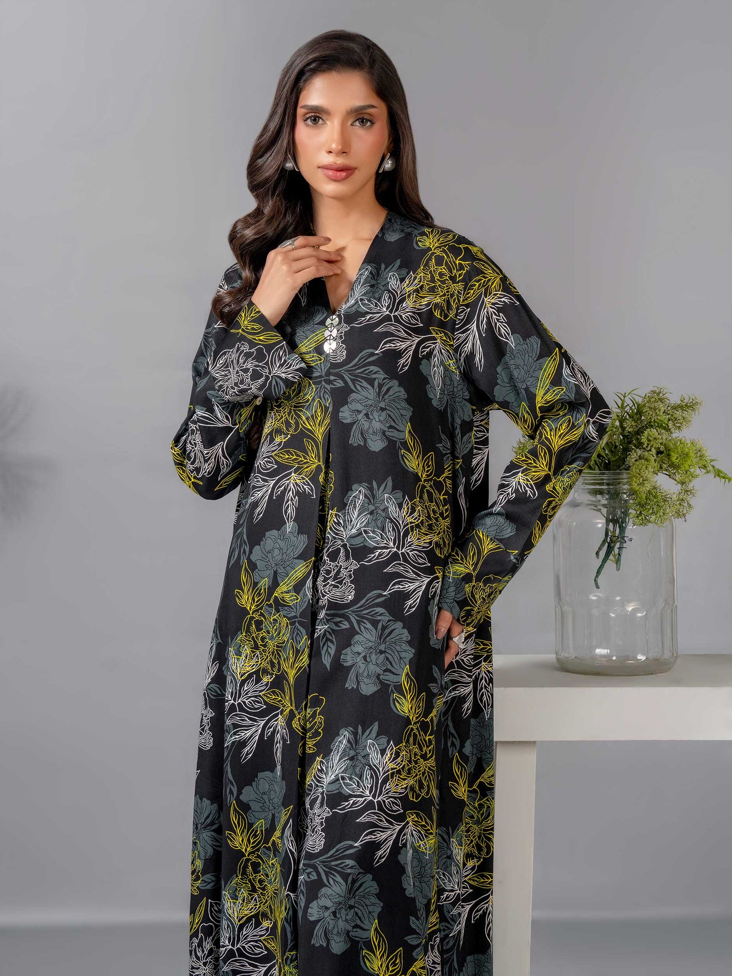 Lawn Shirt-Printed (Pret)