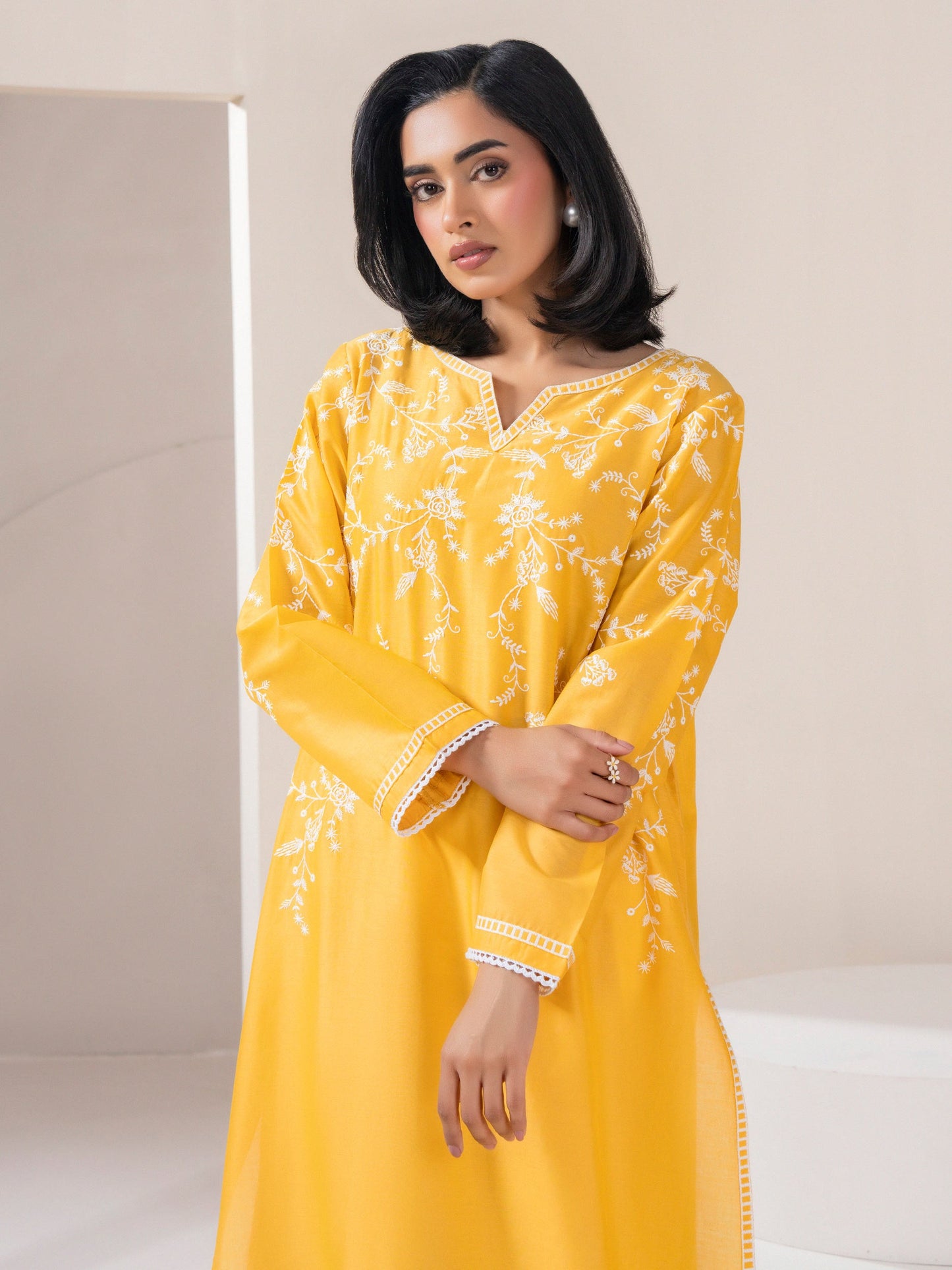 Lawn Shirt-Embroidered (Pret)