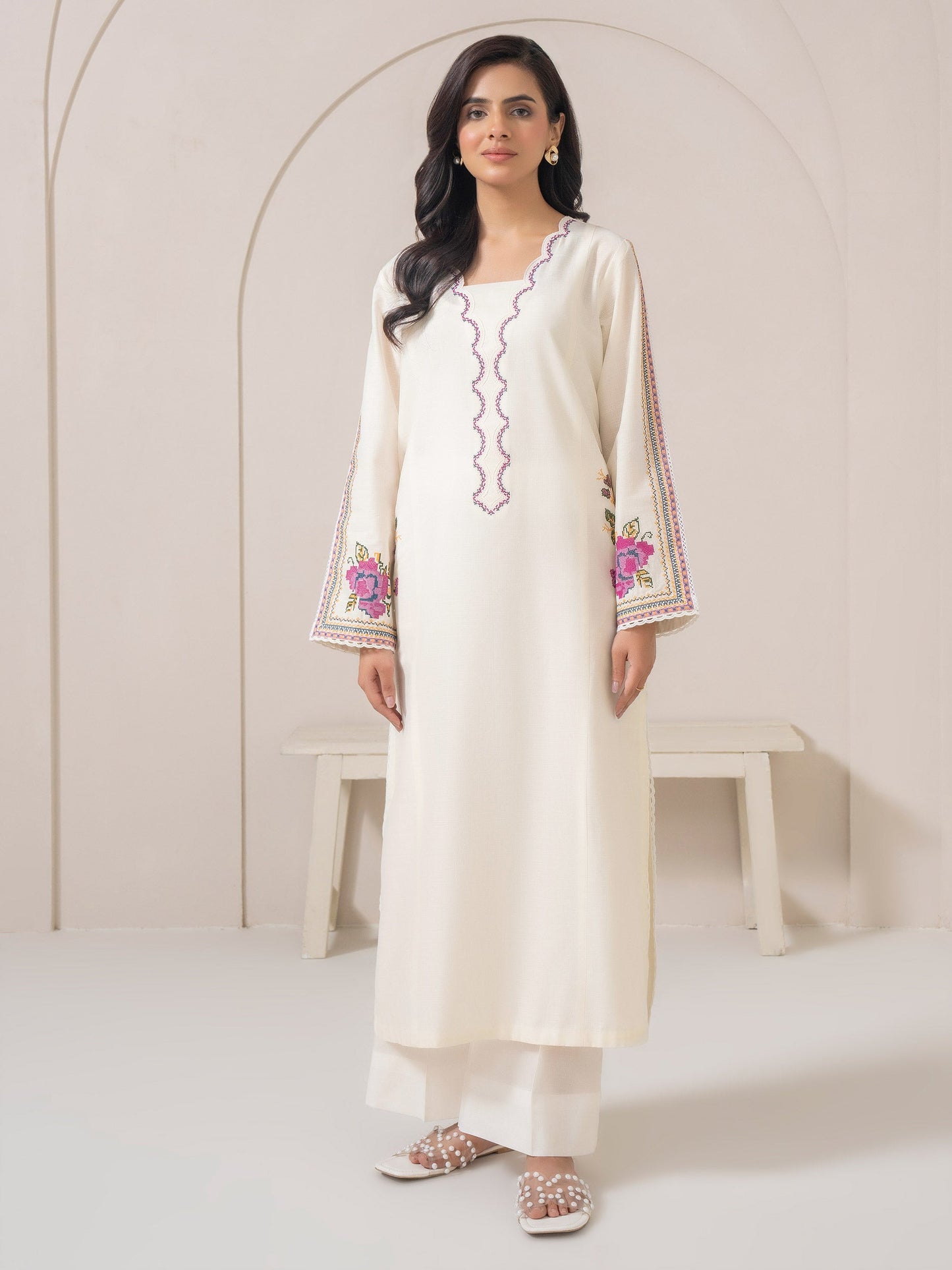 Lawn Shirt-Embroidered (Pret)