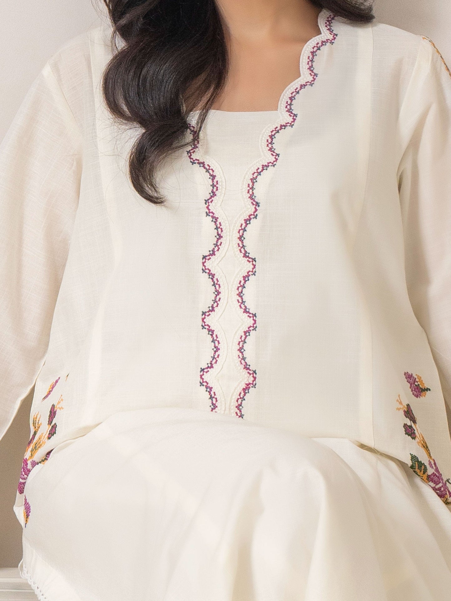 Lawn Shirt-Embroidered (Pret)