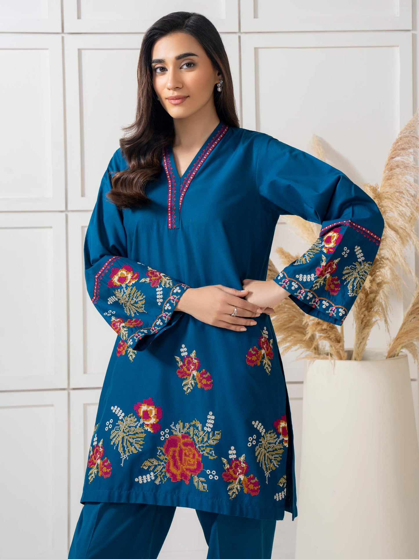 2 Piece Suit- Embroidered (Pret)