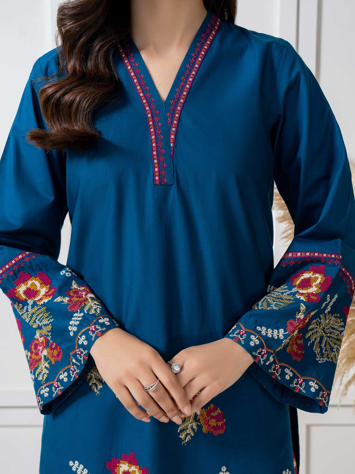 2 Piece Suit- Embroidered (Pret)