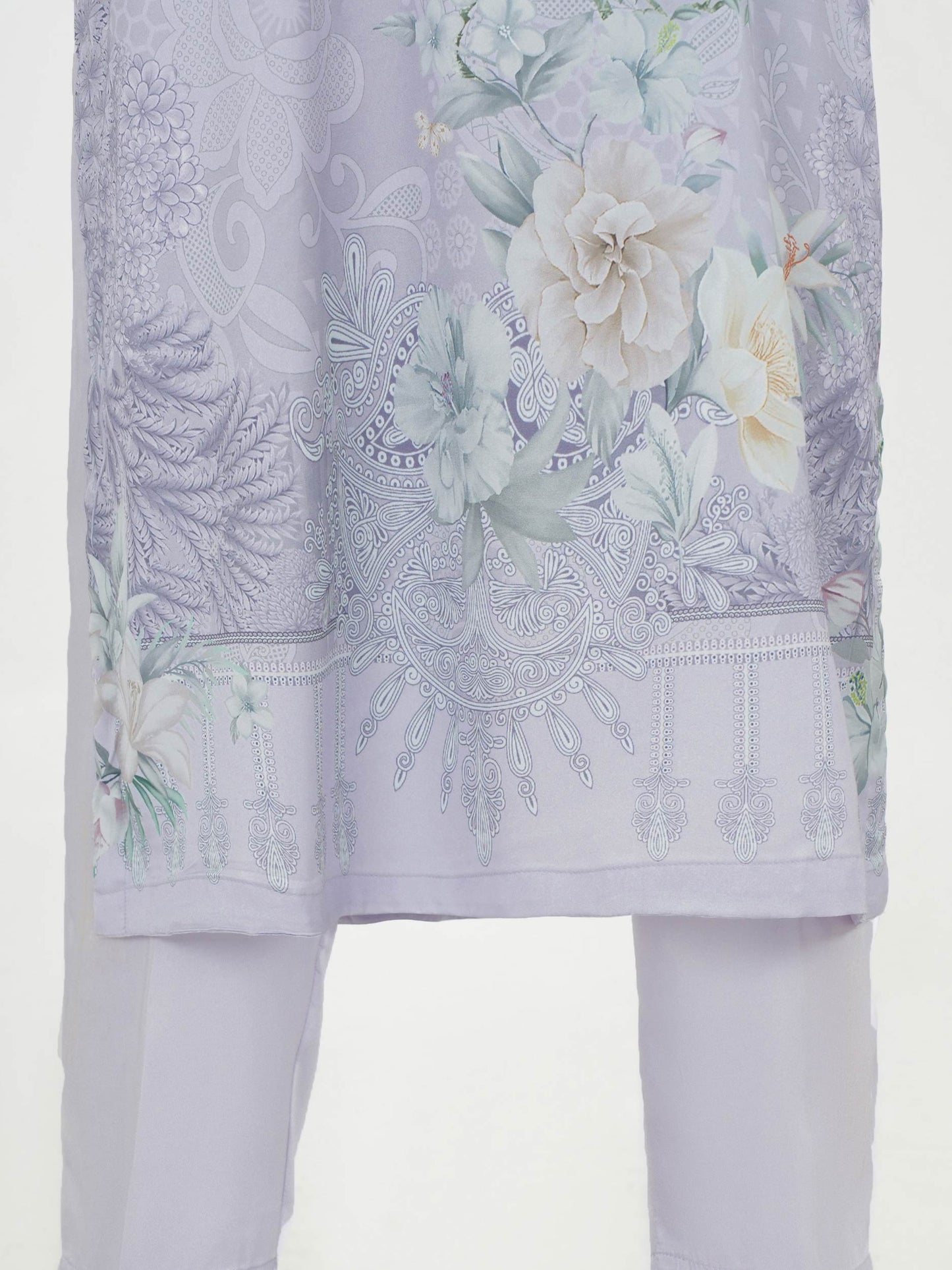 3 Piece Silk Suit- Embroidered (Pret)