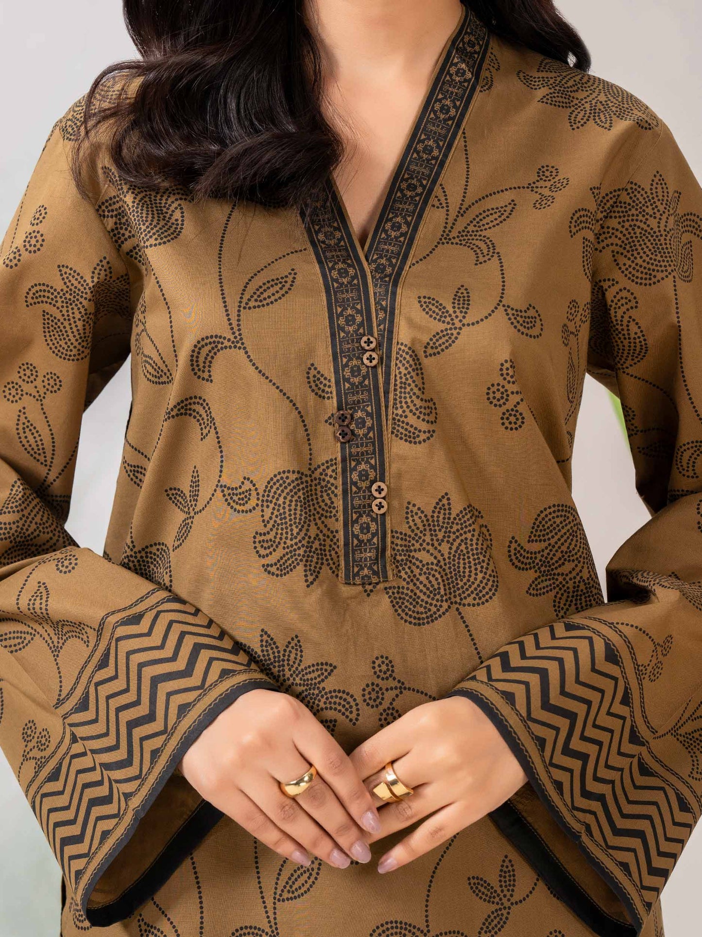 Lawn Top-Printed (Pret)