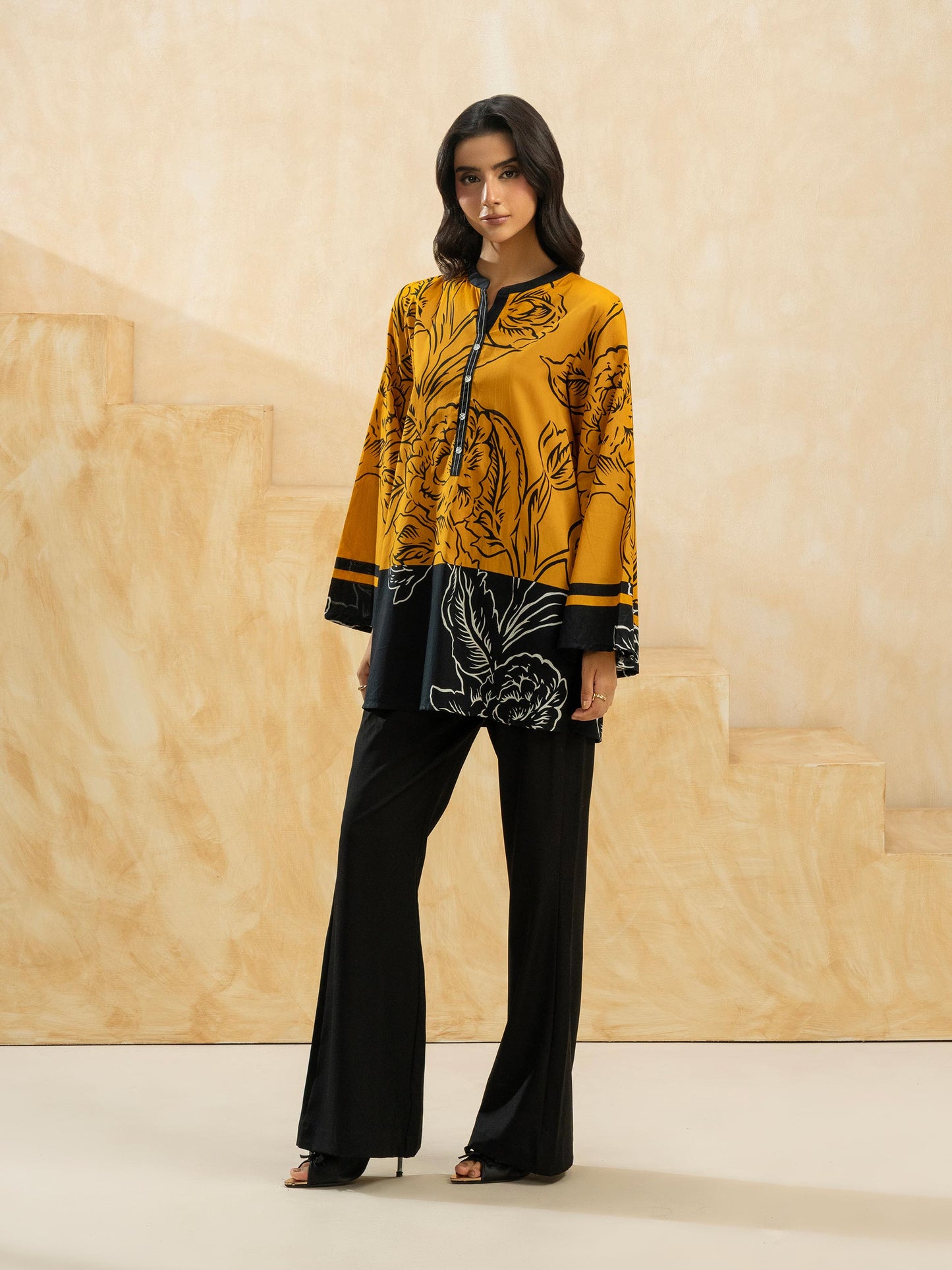 Cambric Kurti-Printed (Pret)