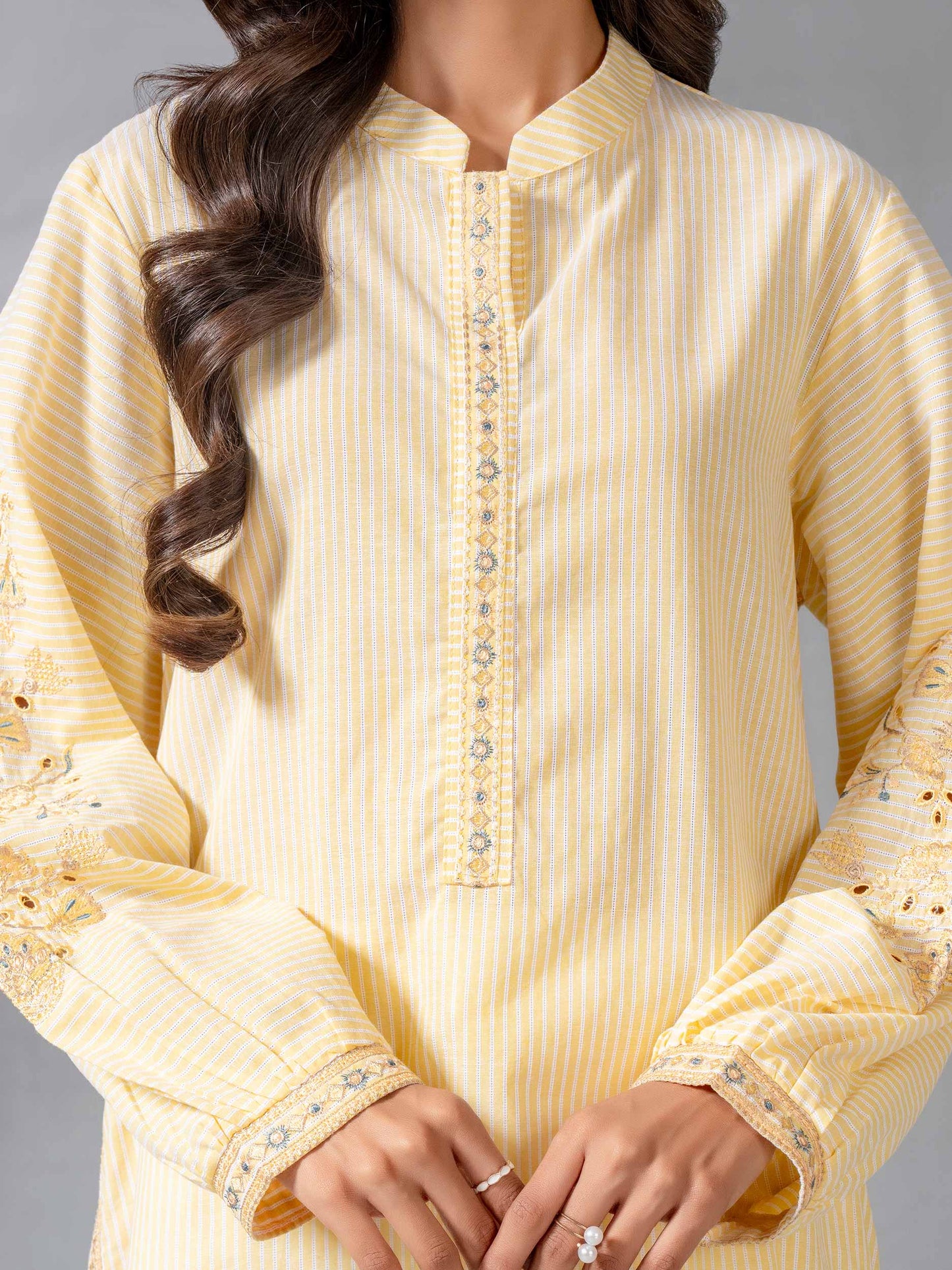 Yarn Dyed Top-Embroidered (Pret)