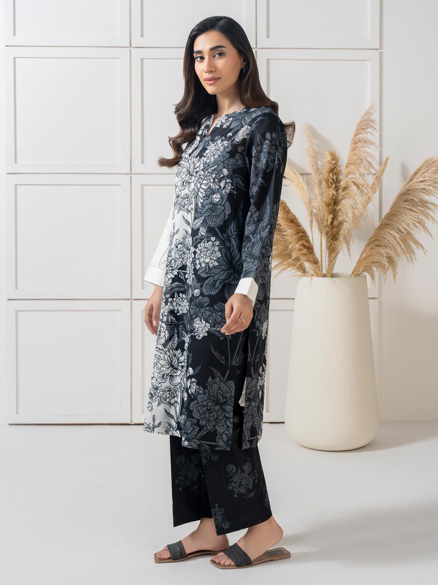 2 Piece Dobby Suit-Printed (Pret)