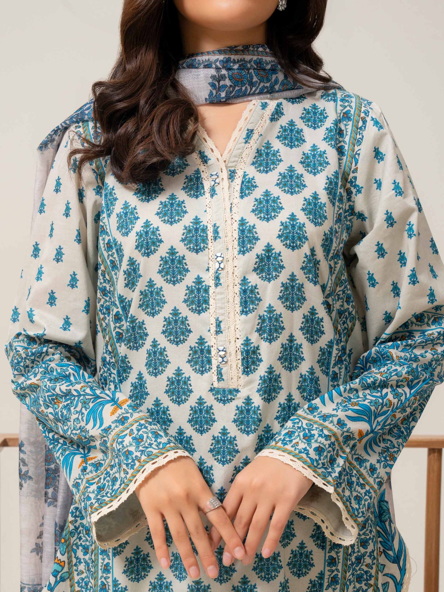 3 Piece Lawn Suit-Printed (Pret)