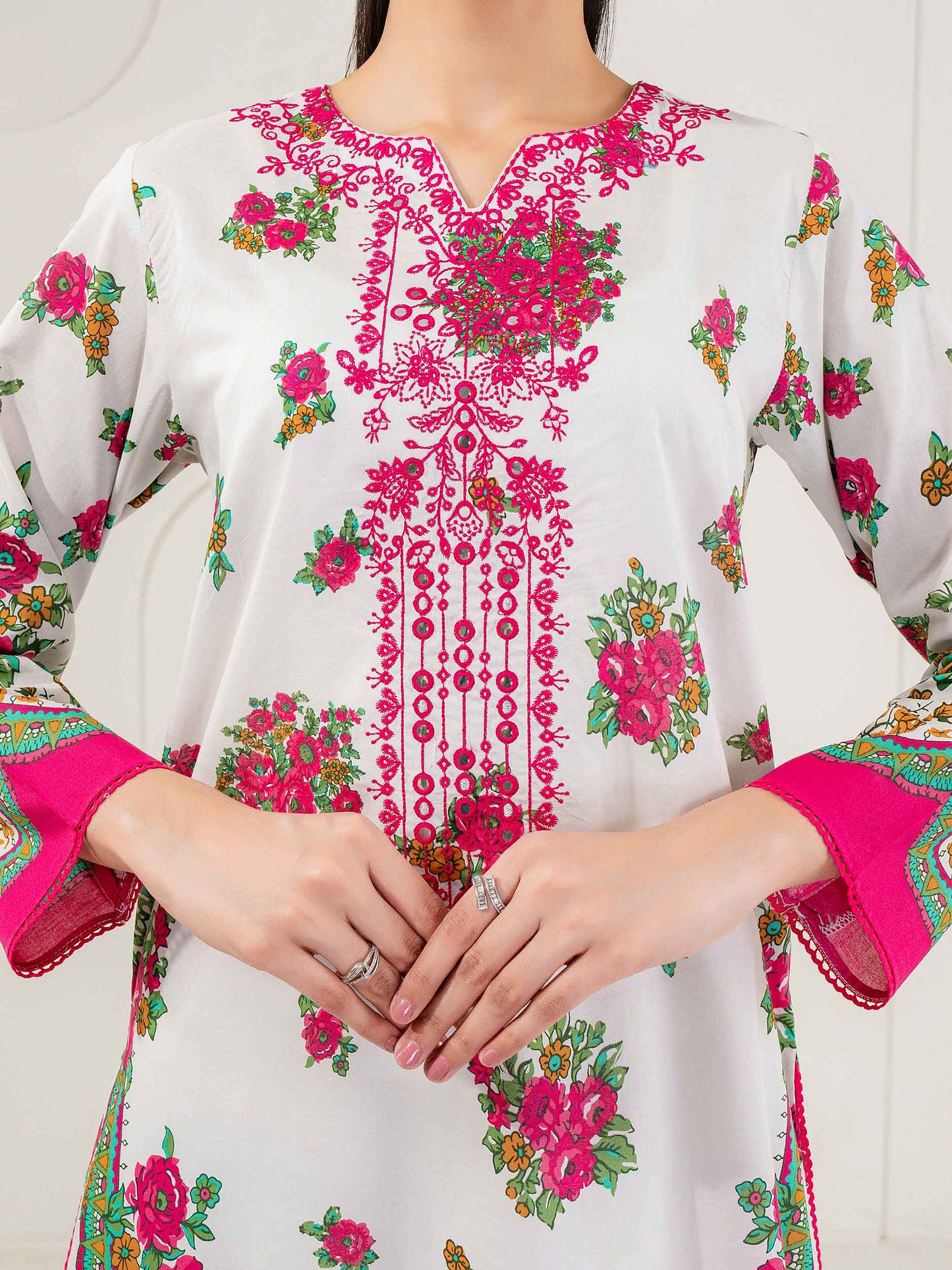 Lawn Shirt-Embroidered (Pret)