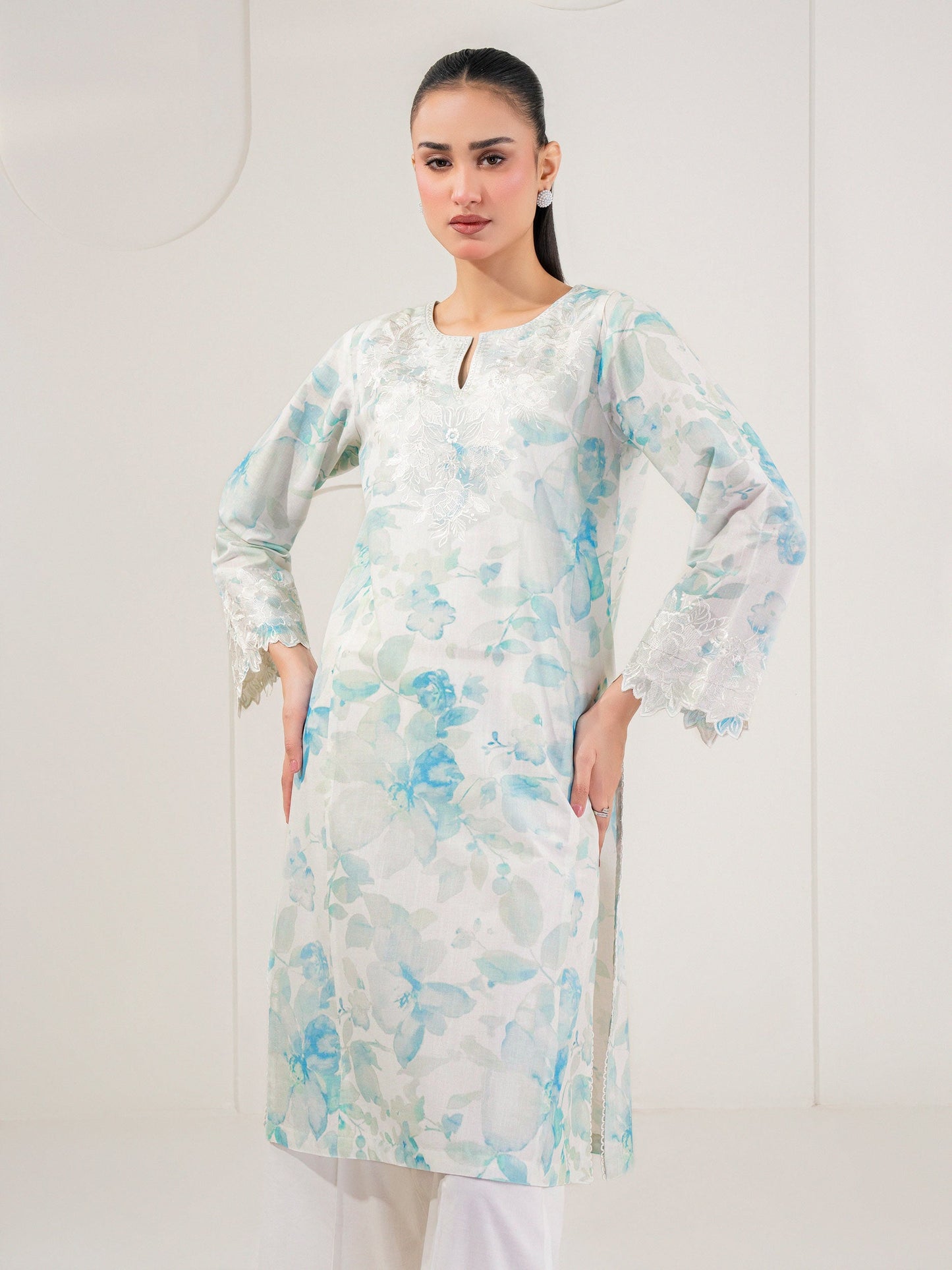 Lawn Shirt-Embroidered (Pret)