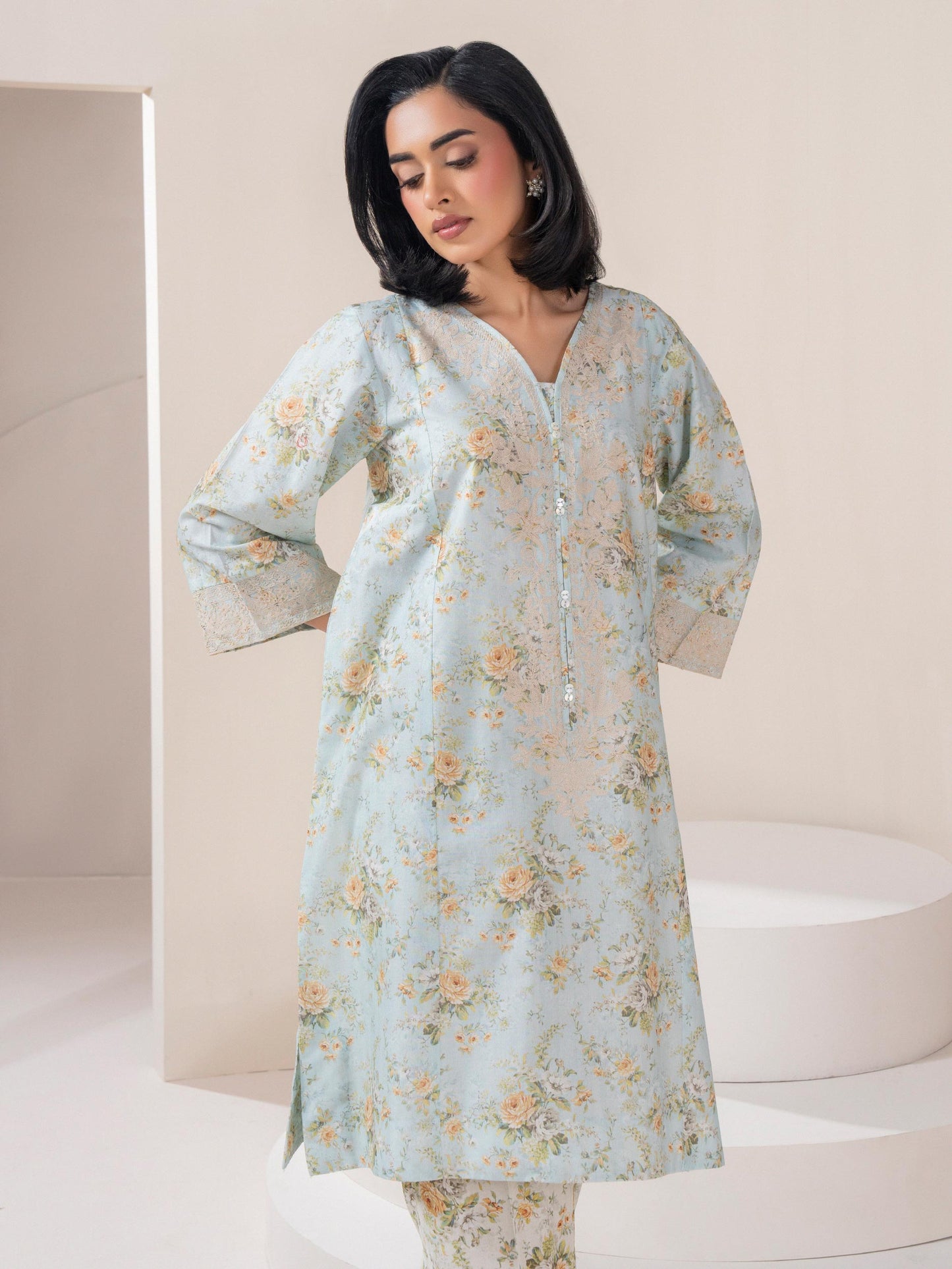 2 Piece Lawn Suit-Embroidered (Pret)