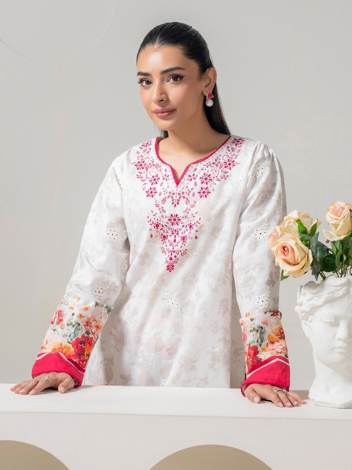 2 Piece Lawn Suit-Embroidered (Pret)