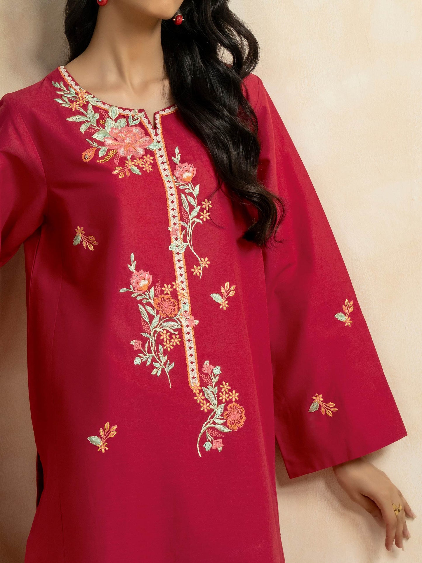 2 Piece Lawn Suit-Embroidered (Pret)