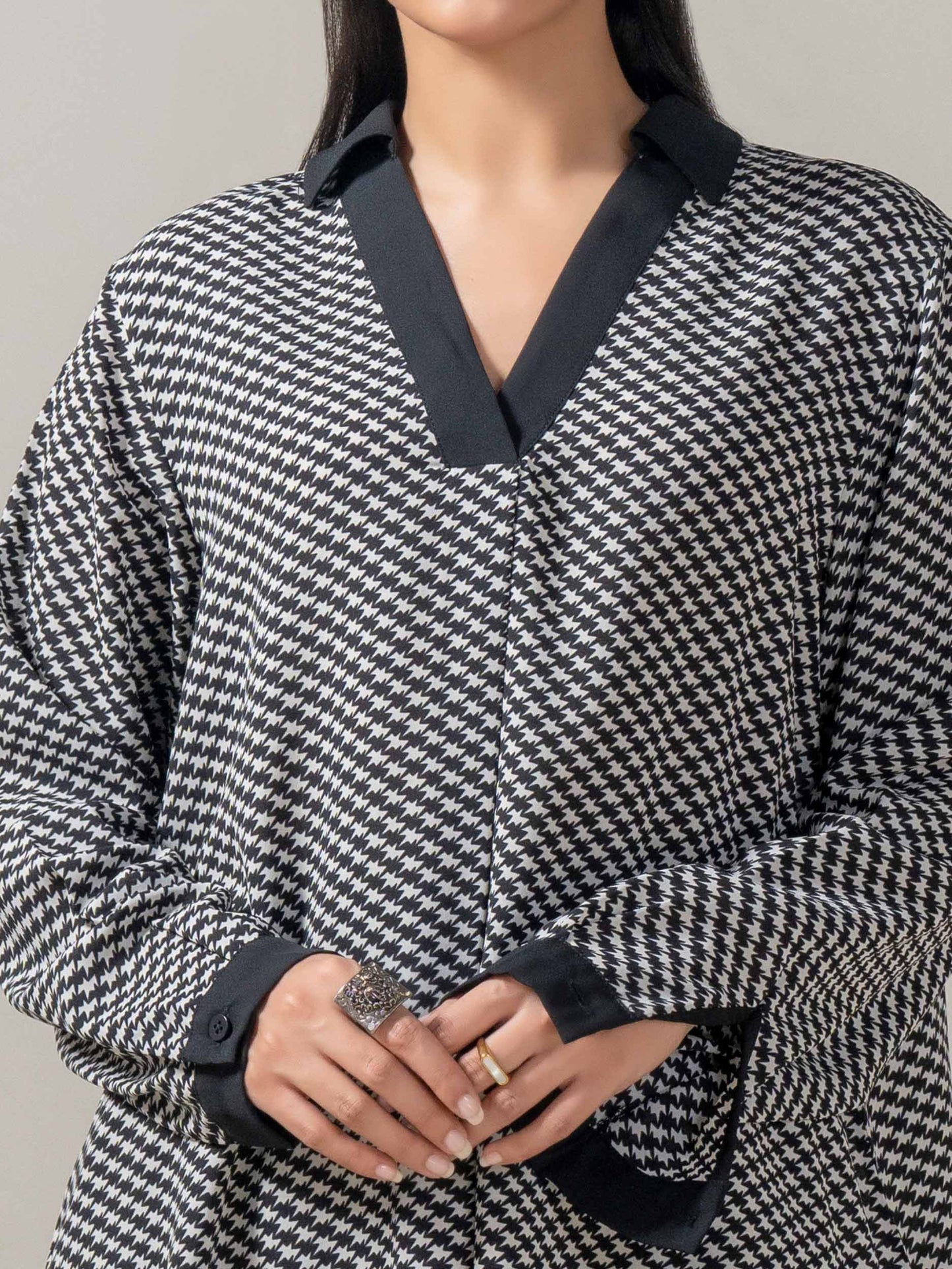 Printed Chiffon Top