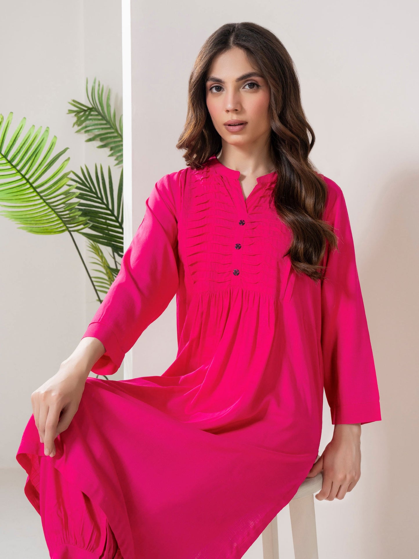 2 Piece Viscose Suit-Dyed (Pret)