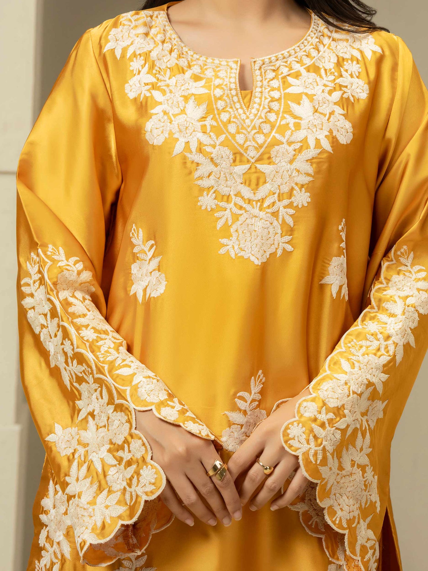 2 Piece Silk Suit-Embroidered (Pret)