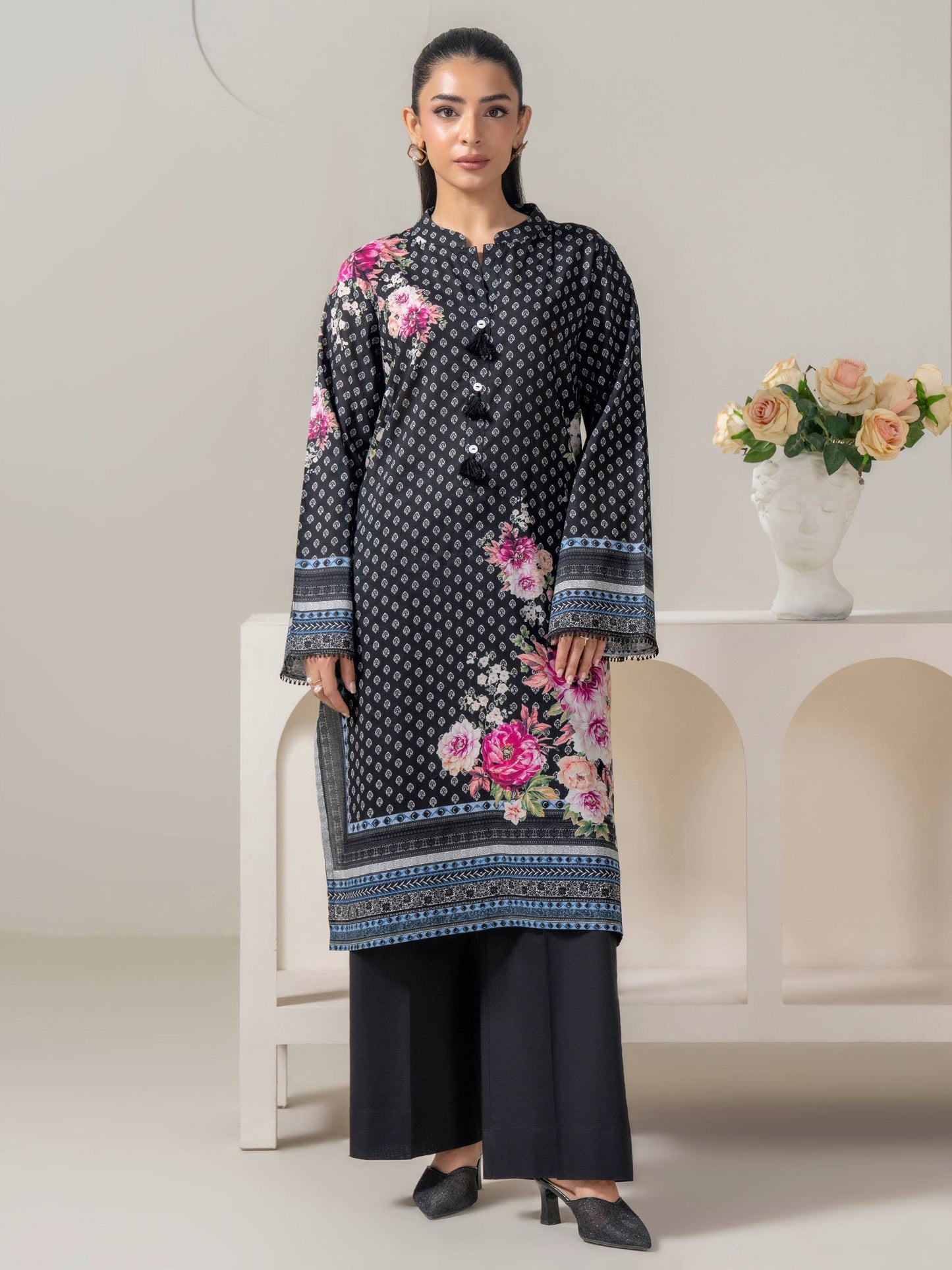 Lawn Shirt-Printed (Pret)