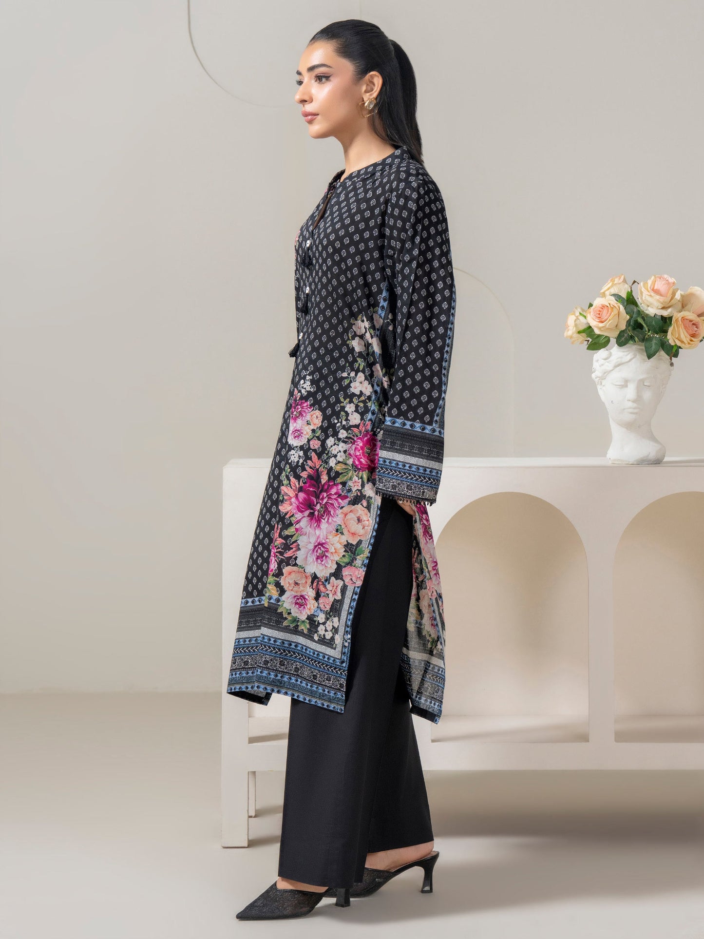 Lawn Shirt-Printed (Pret)
