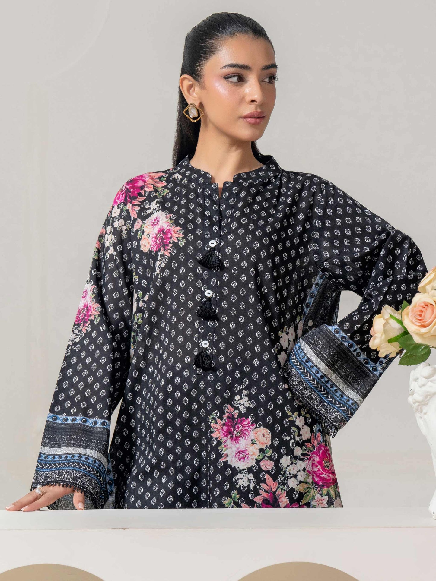 Lawn Shirt-Printed (Pret)