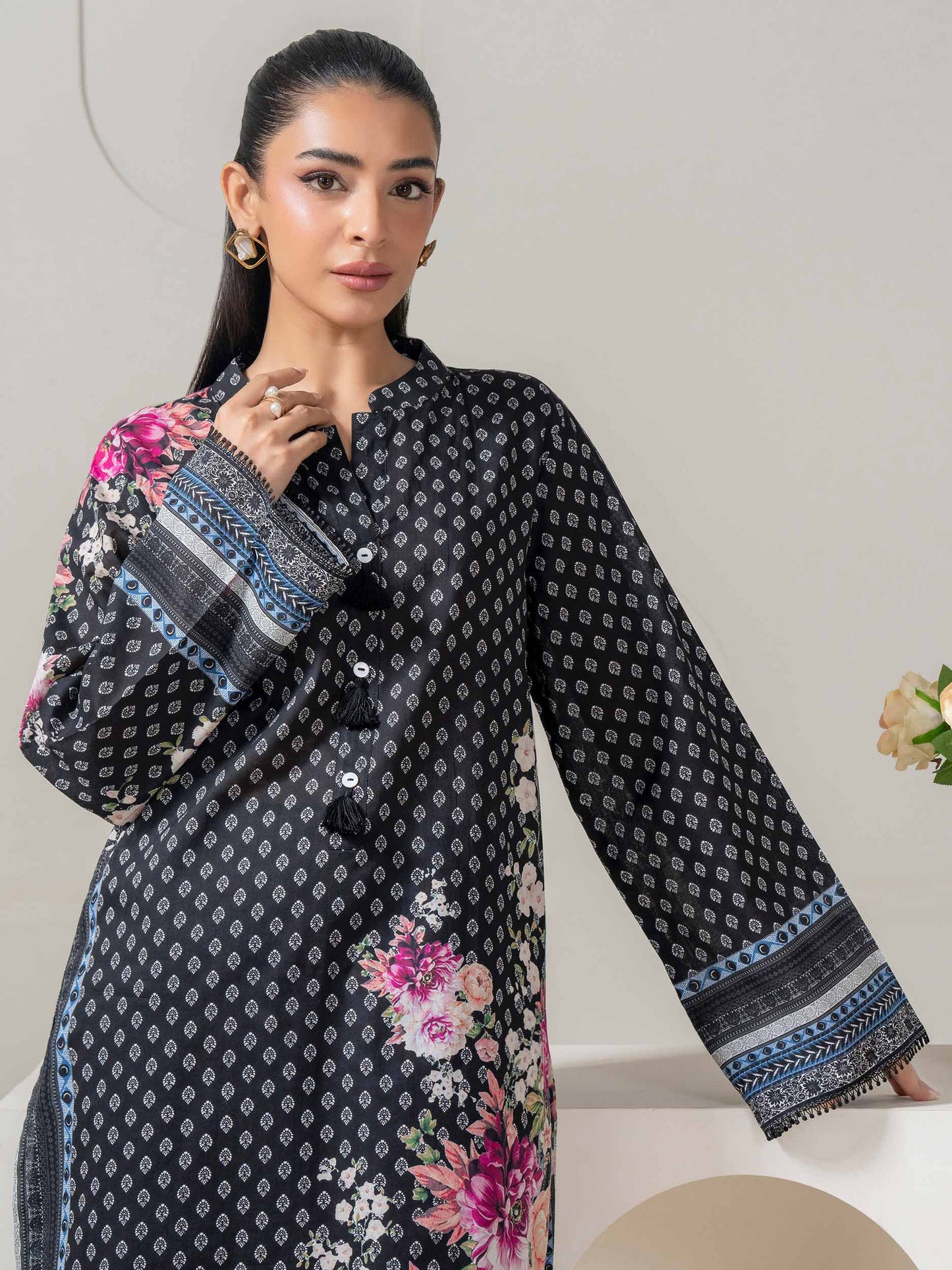 Lawn Shirt-Printed (Pret)