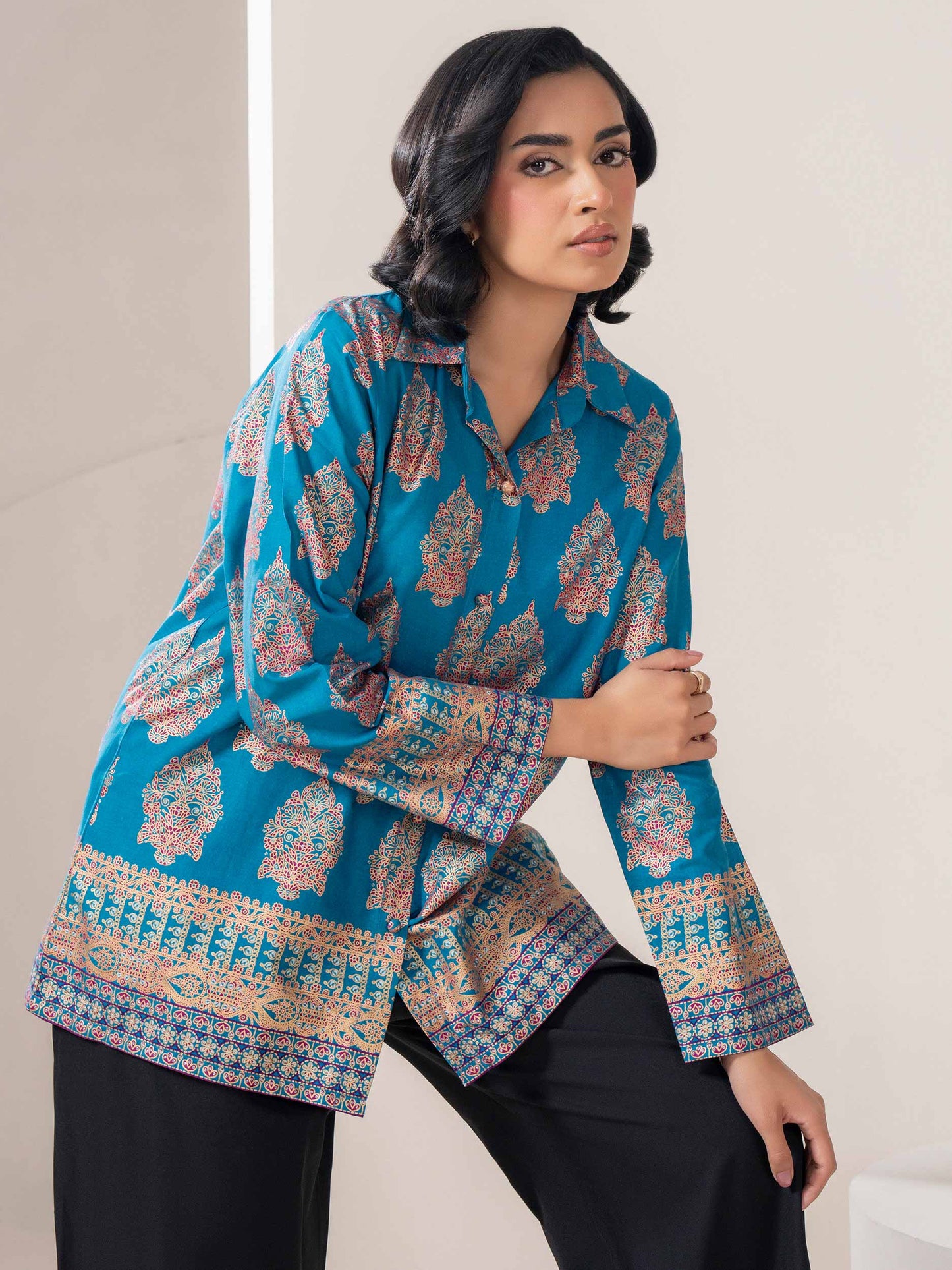 Lawn Top-Printed (Pret)
