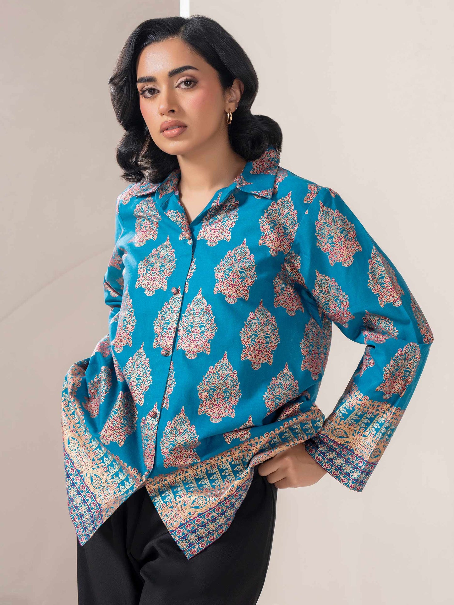 Lawn Top-Printed (Pret)