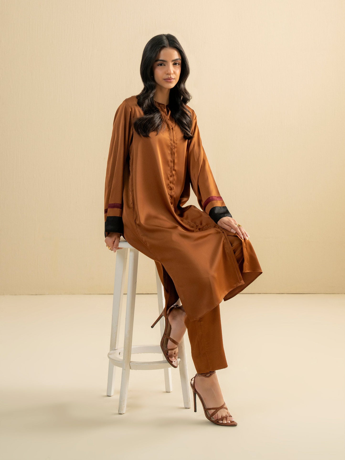 2 Piece Silk Suit-Dyed (Pret)