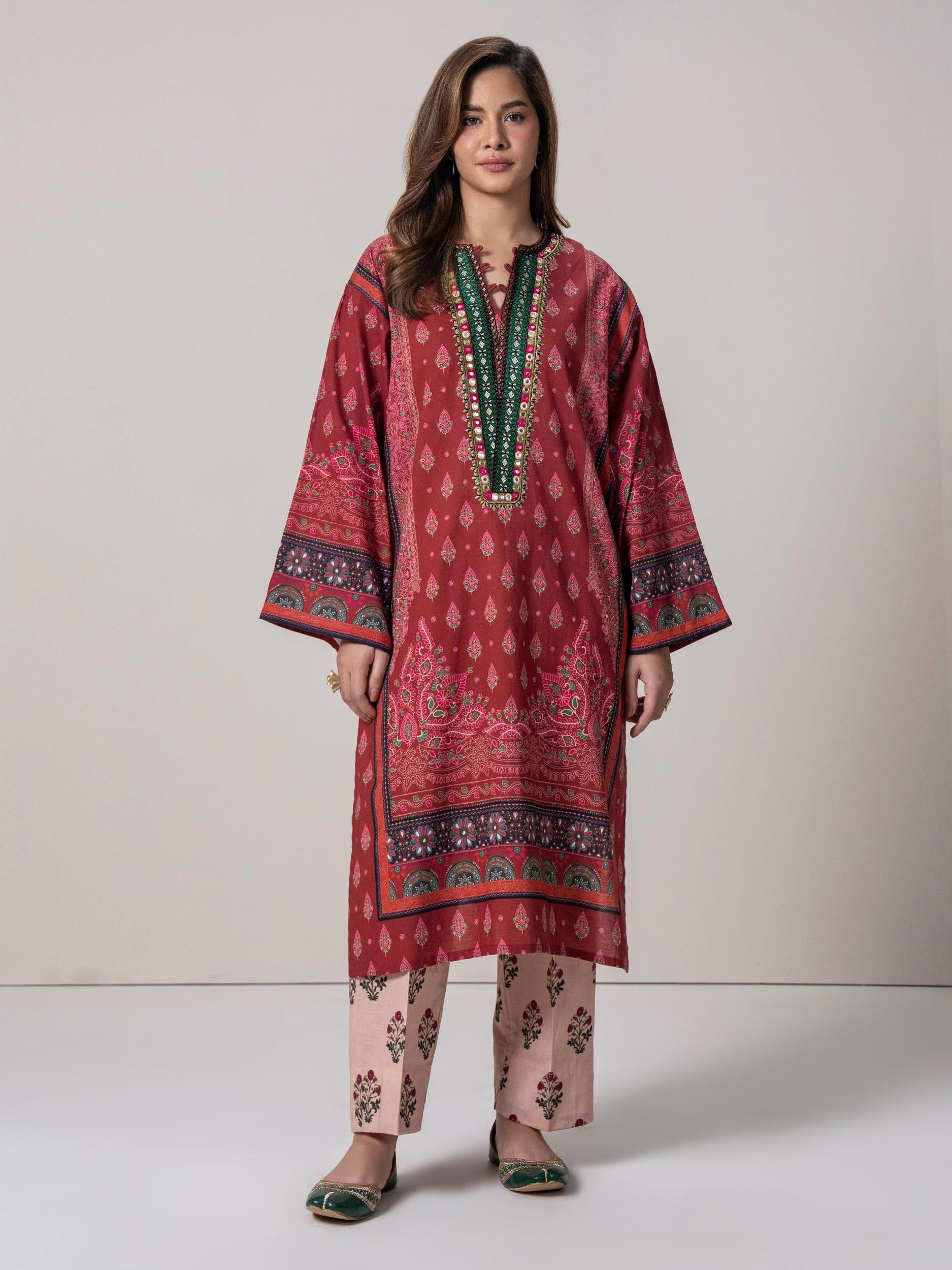 Pret Essentials by Sahar Pret Embroidered Khaddar 2 Piece AWEK-RR-04 - Winter Collection