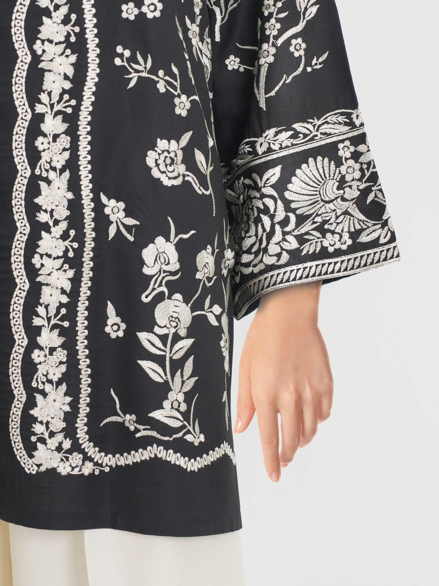 Crepe Co-ord Set- Embroidered