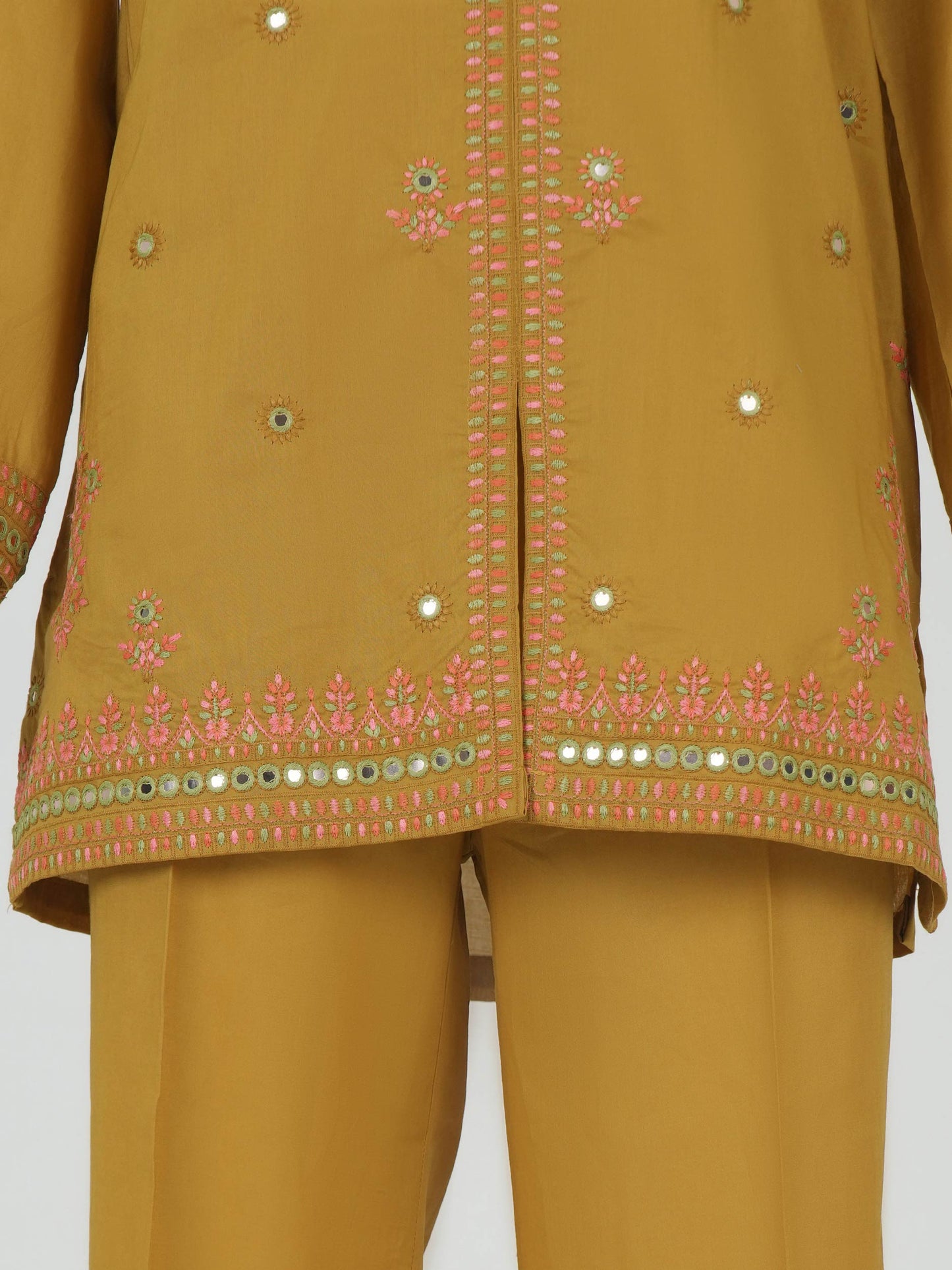 Lawn Co-ord Set- Embroidered