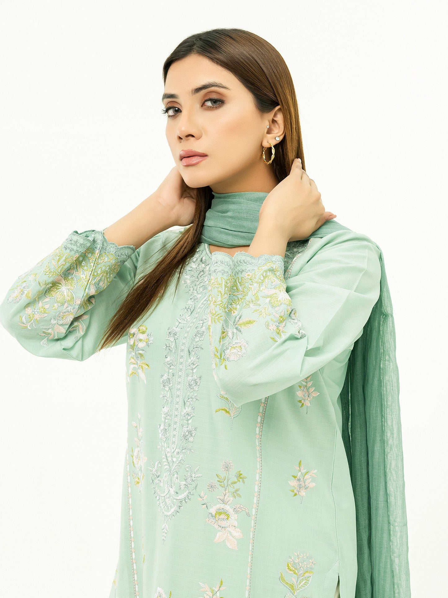 2 Piece Lawn Suit-Embroidered (Pret)