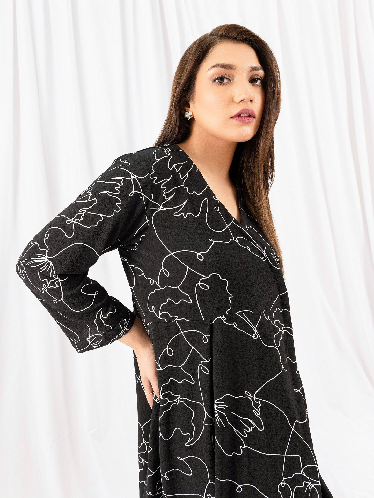Printed Grip Dress