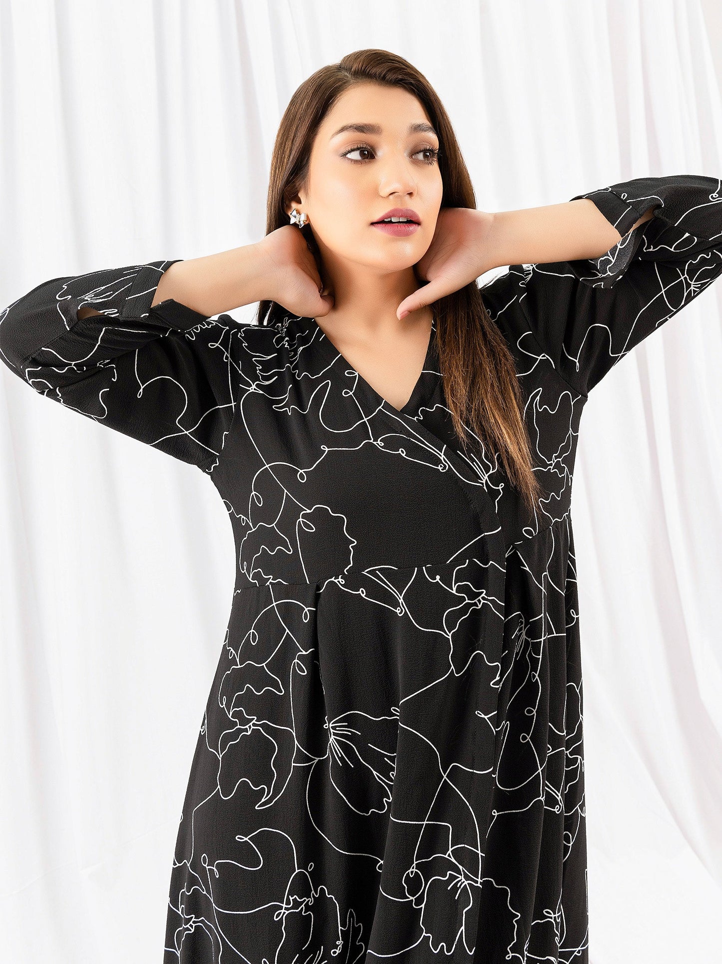 Printed Grip Dress