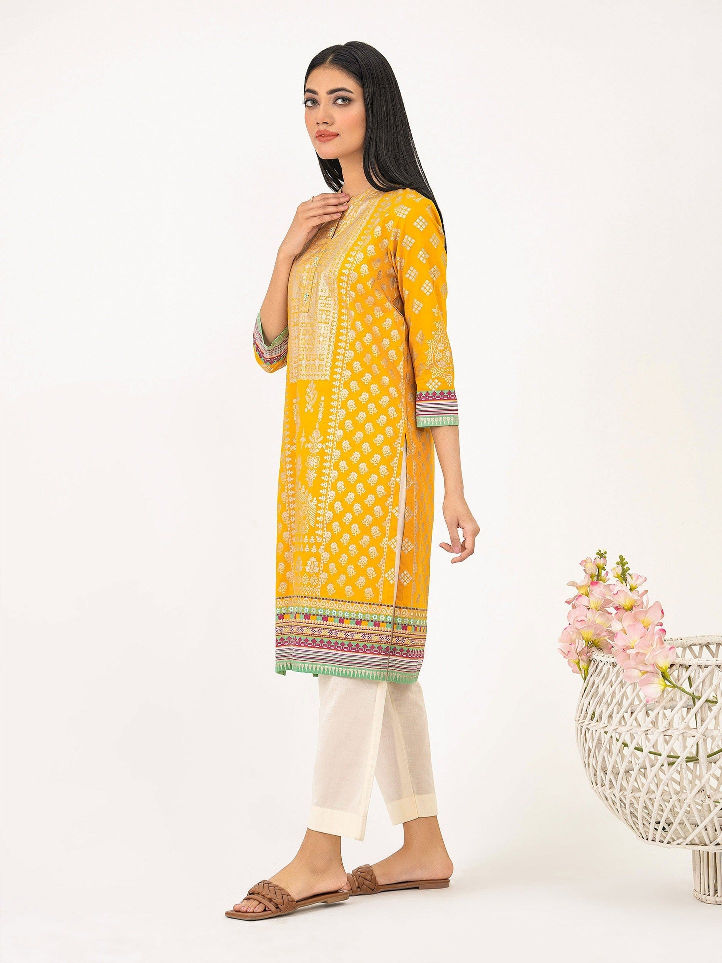 Lawn Shirt-Paste Print (Pret)
