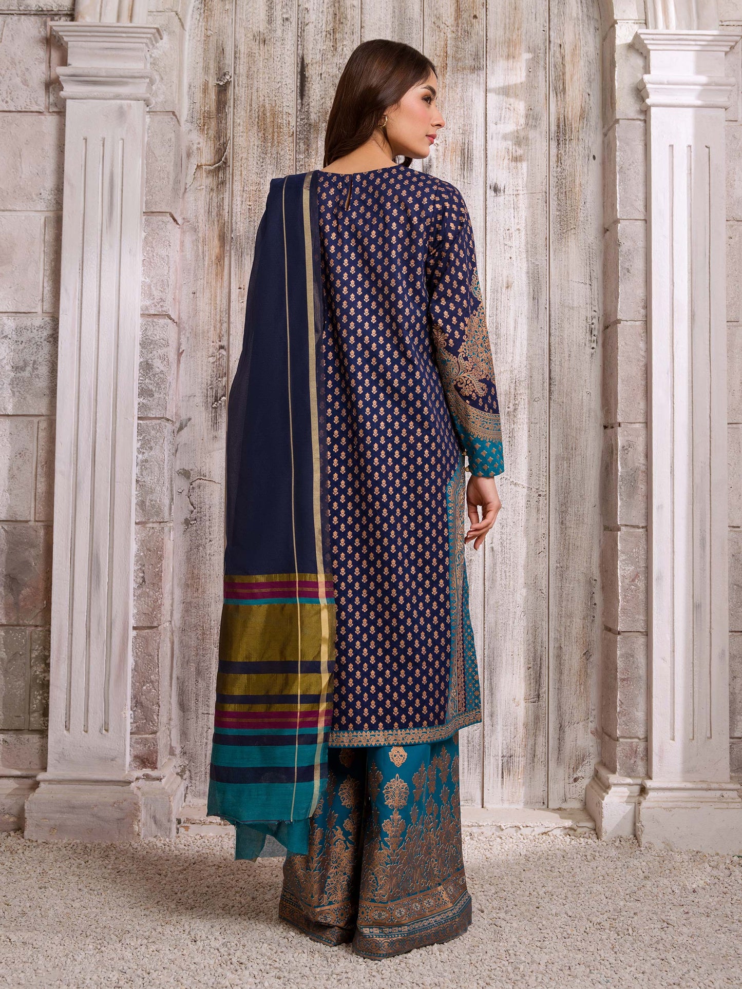 3 Piece Lawn Suit-Paste Print (Pret)