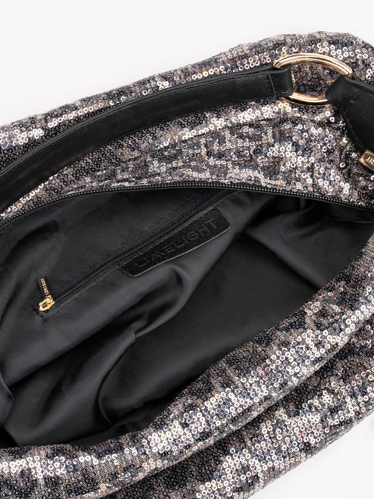 Printed Sequins Embellished Tote Bag