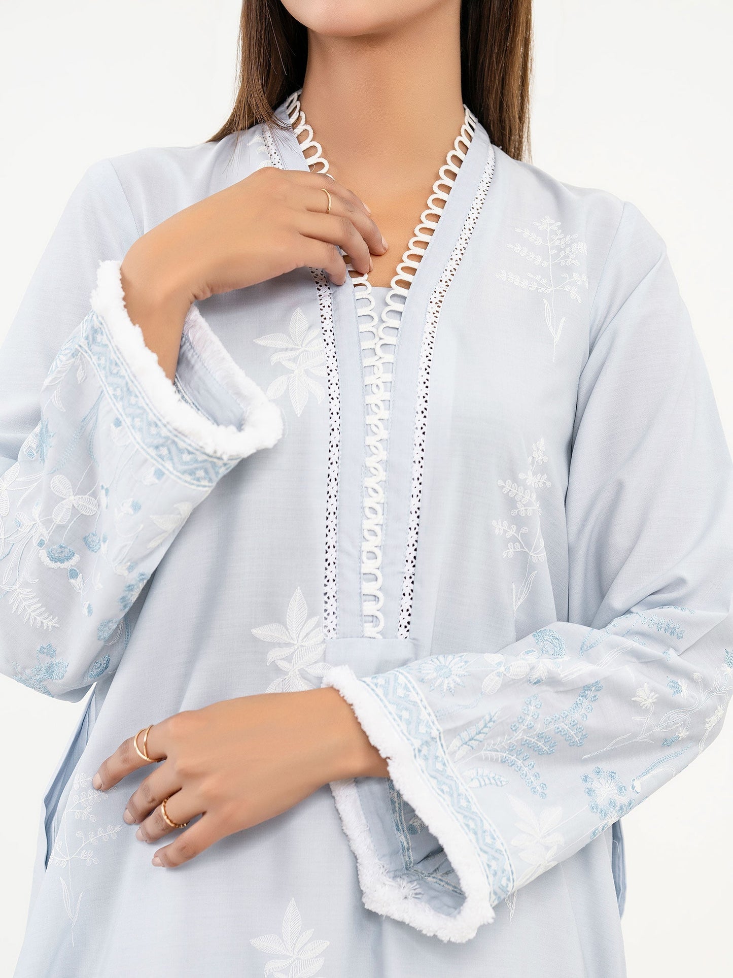 Viscose Shirt-Embroidered (Pret)