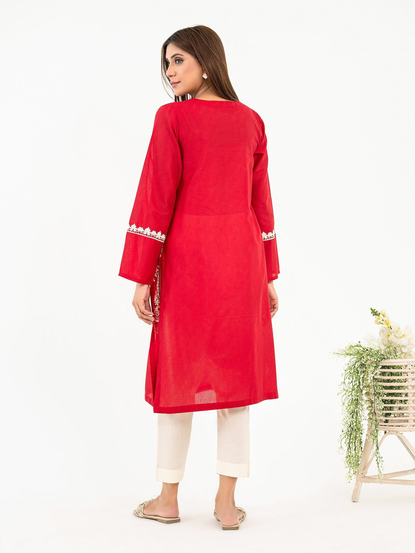 Jacquard Shirt-Embroidered (Pret)