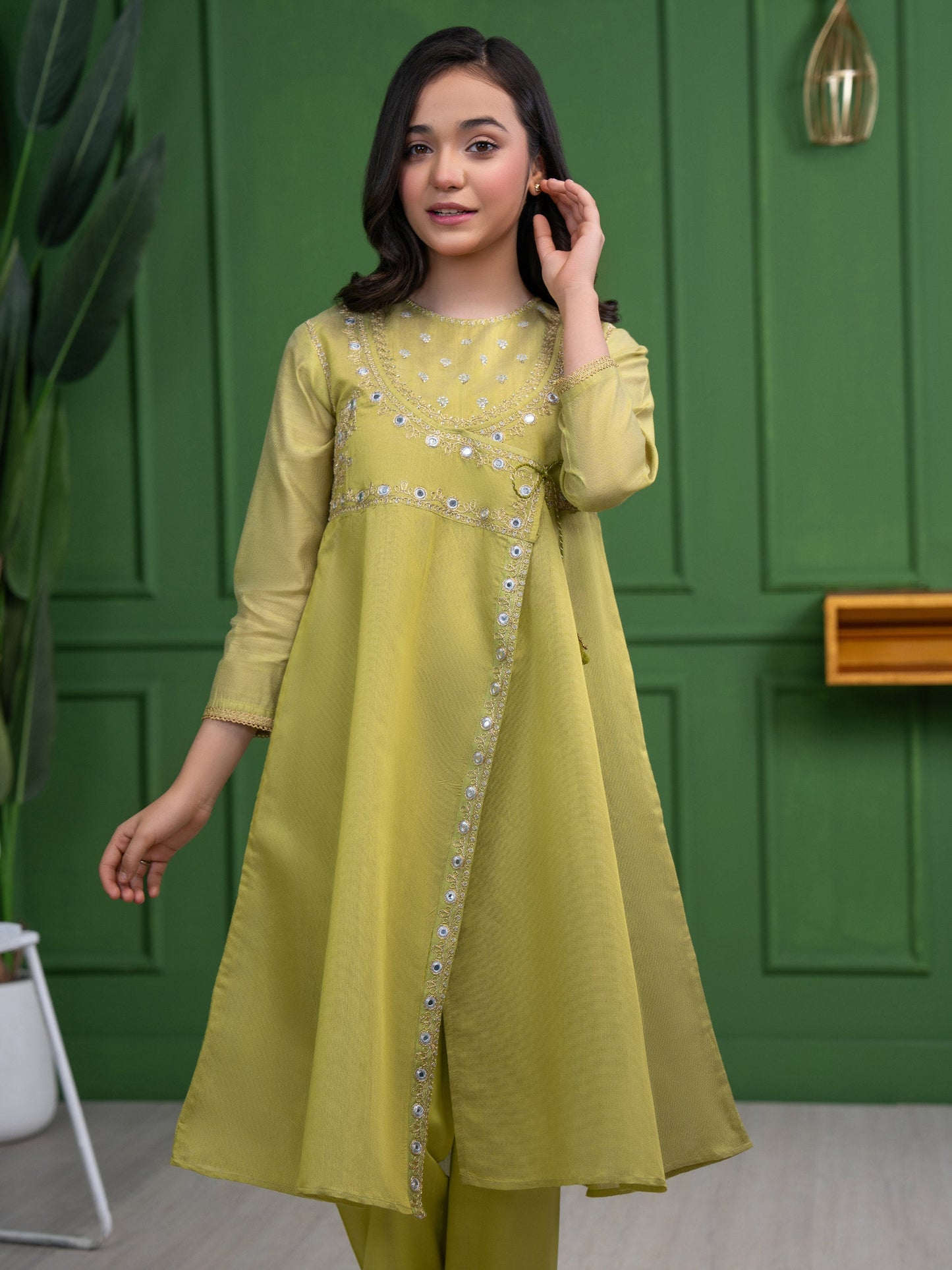 2 Piece Net Suit-Embroidered