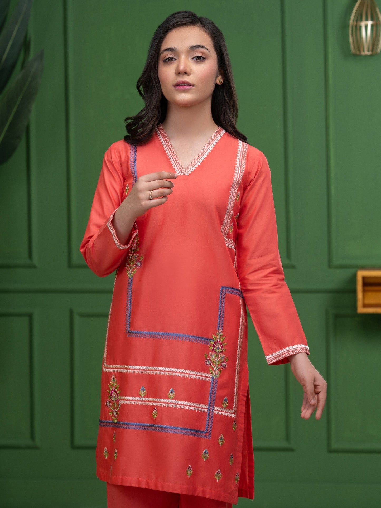 2 Piece Lawn Suit-Embroidered