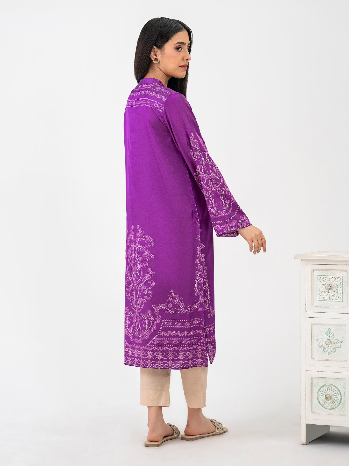 Silk Shirt-Embellished (Pret)