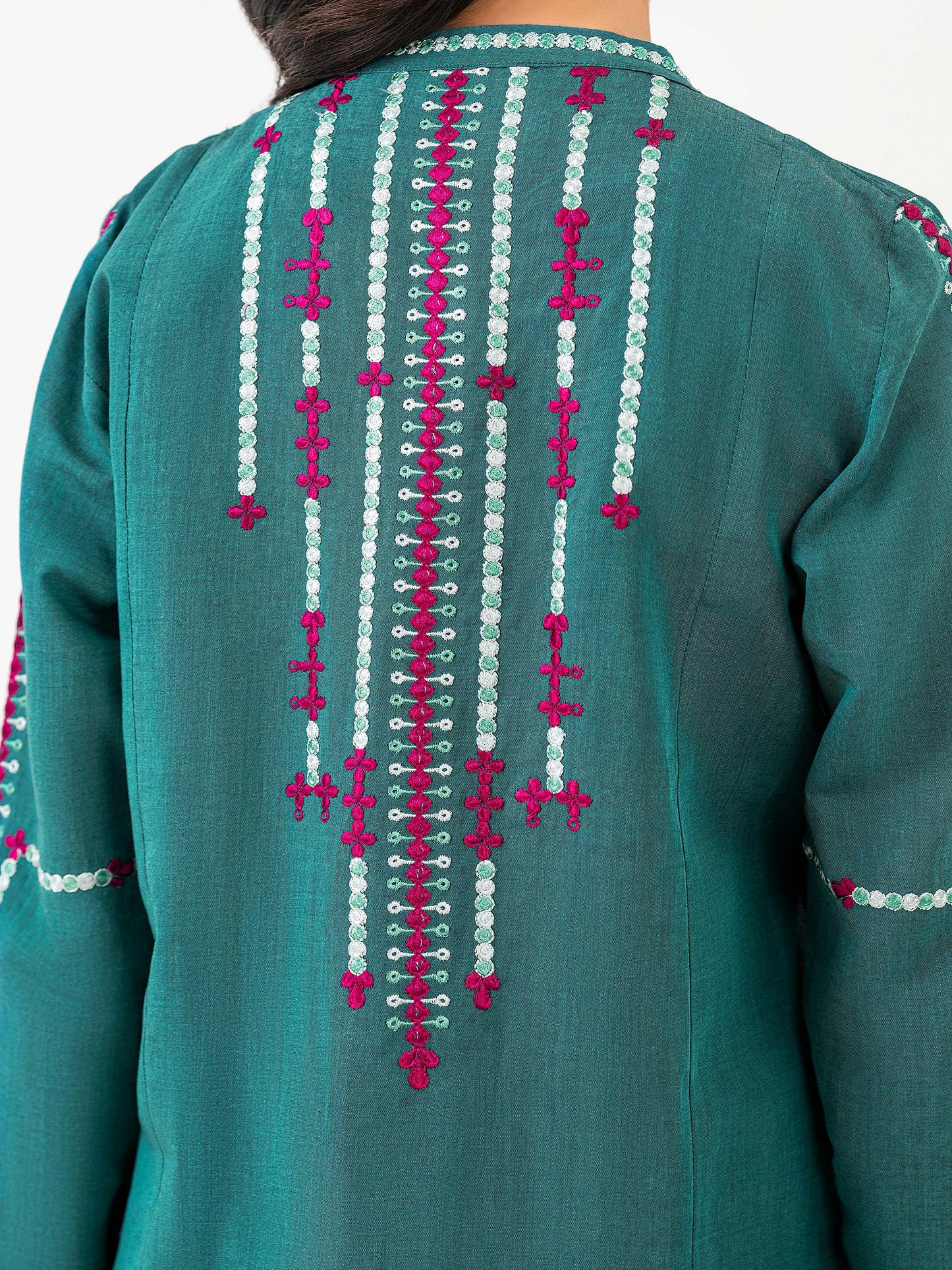 2 Piece Yarn Dyed Suit-Embroidered (Pret)